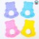 Silicone Broke “Mishutka”, Mix color, button