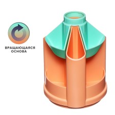 ORGANIZER stand for the office rotating, ERICHKRAUSE MINI Desk, Pastel Bloom, peach
