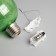 Fir -tree ball "Snowflake", batteries, 1 LED, glow warm white