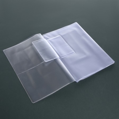 PVC liner (A5) for family documents, 2 sets, transparent color-2