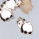 Decor for creativity metal, enamel "Popa Panda" 2.1x1.5 cm