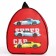 Baby backpack for the boy "Racing Machines", 23x20.5 cm, lightning department, red color