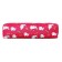 School Penal on the zipper Calligrata "Rabbits", raspberry