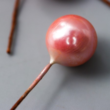 Decor for creativity "Ball light pink pearl" d = 1.2 cm set 25 pcs 6x1.2x1.2 cm-1
