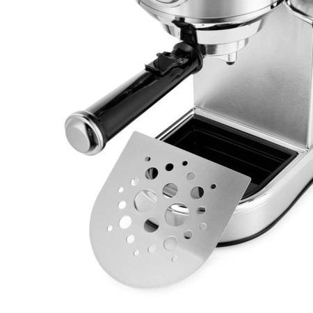 Coffee machine KitFort KT-7193, Rozhkova, 1450 W, 1 L, Kapucchucinot, Silver-7