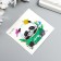 Tattoo on the body color "Panda in the crown" 6x6 cm