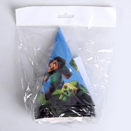 Paper Pixel cap, 6 pcs in a set-3