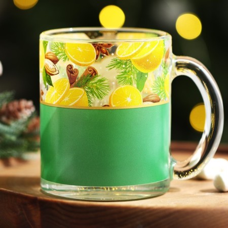 New Year! New Year's glass mug "Happy New Year", 300 ml-3