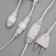 Garland "Curtain" 2 × 3 m, IP44, UMS, white thread, 760 LED, white glow, flicker, 220 V