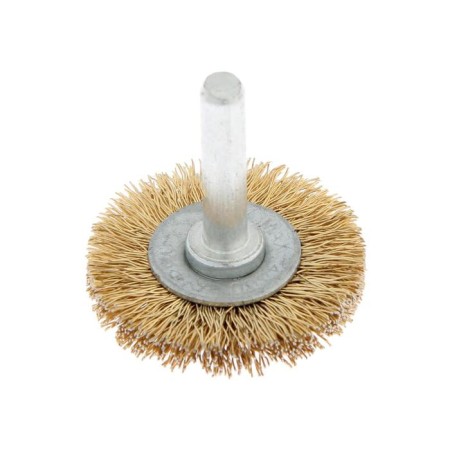 Metal brush for a tundra drill, with a hairpin, flat, 40 mm