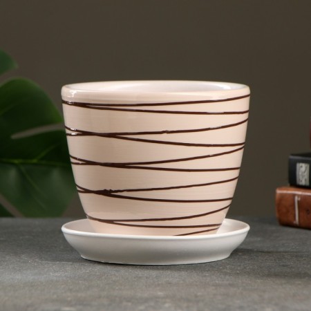 Flower Pot "Lines" 1 l,-1