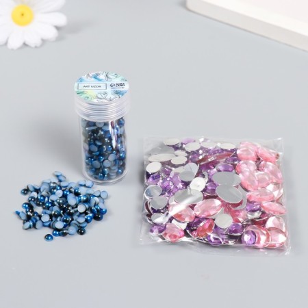 Decor "Blue gradient" d = 4 mm 10 g 200 pcs 5x2.5 cm