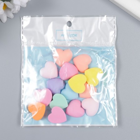 Decor for creativity Plastic "Heart" MIX 2x2 cm-3