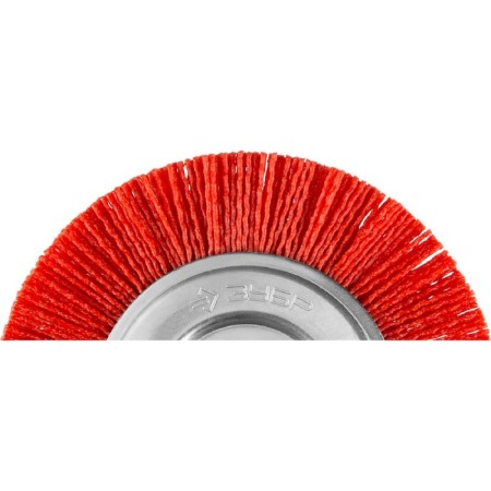 Disc “bison” brush 35160-125_z01, for Ushm, nylon, abrasive coating, 22.2x125 mm-1