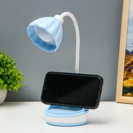 Linei table lamp LED 2W USB AKB Blue 10.5x10.5x37 cm Risalux-4