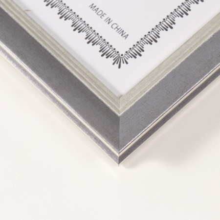 Photo frame Plastic format A4 cm "Gabriel" gray with silver strip 2.2x25x33.7 cm-2