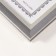 Photo frame Plastic format A4 cm "Gabriel" gray with silver strip 2.2x25x33.7 cm