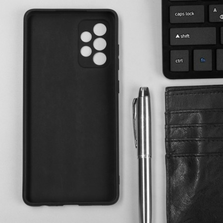 Innovation cover, for Samsung Galaxy A72, silicone, matte, black-6