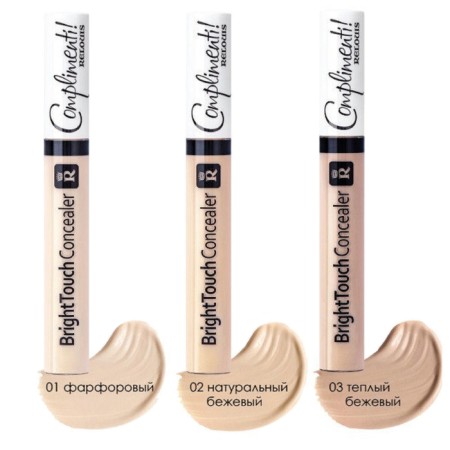 Консилер для лица Relouis Complimenti Bright Touch, тон № 01 фарфоровый, 6,2 г-2