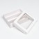 Box for Makarun, with a lodge, white 21 x 16.5 x 5.5 cm