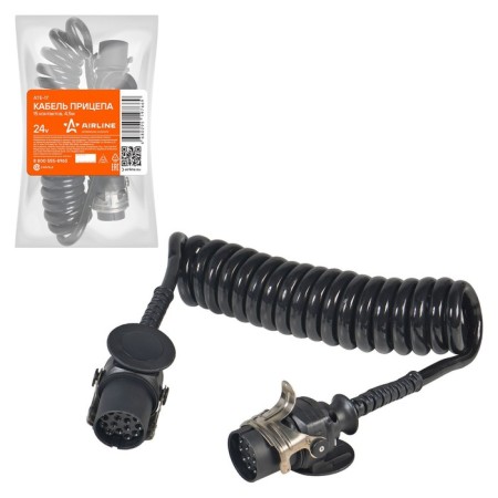 AIRLINE trailer cable, 24V, 15 contacts, 4.5m