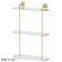 Three -tier shelf, width 40 cm, glass, gold