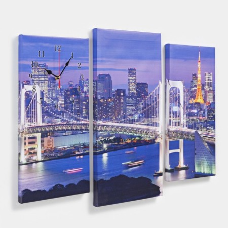 Watching, modular, series: City, "Lumining Bridge", 60x80 cm-1