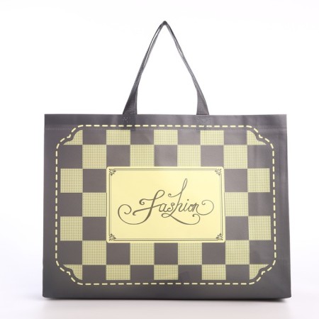 Bag without fastening, gray color-1