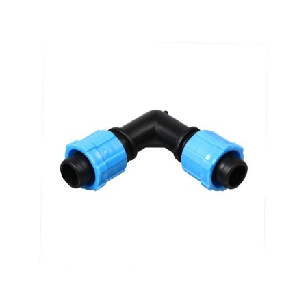 L-shaped connector for drip tape, 16 mm-16 mm, plastic, Greengo-1