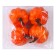 Figure for crafts and decor "Pumpkin", set 4 pcs., Size 1 pc. - 6 × 6 × 6 cm, orange color