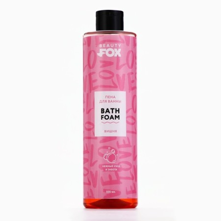 Bath foam, 500 ml, "Love", cherry aroma-1