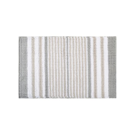 Bathroom rug IDDIS, 50x80 cm, shenill, gray color