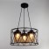 Chandelier 2621/3 E27 40W Black 40x40x22-122 cm Bayerlux
