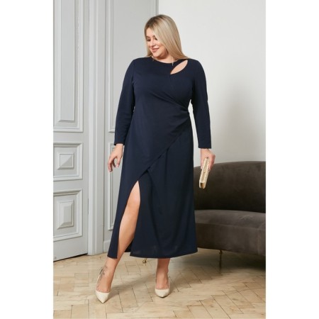 Women's dress, size 60, blue color-2