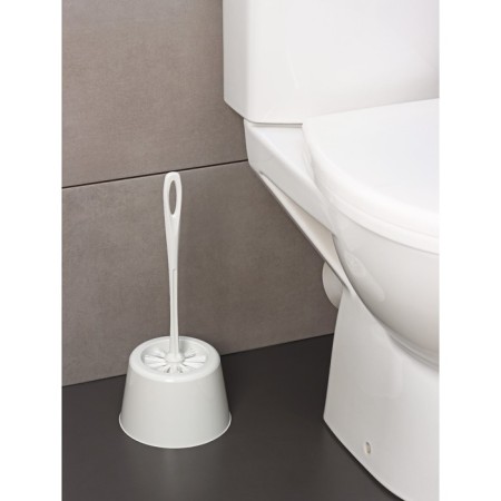 Set for the toilet: brush with a stand Rambai, D = 15.5 cm, h = 35 cm, color gray color