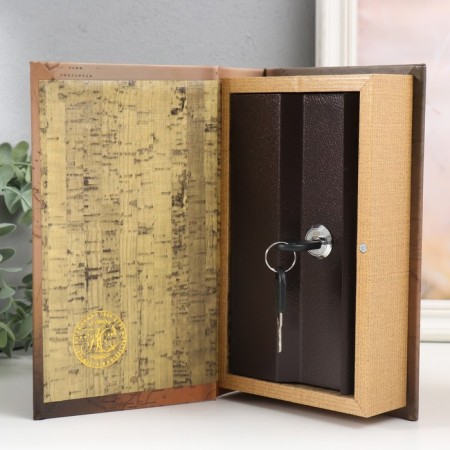 Safe Brush tree to the leatherette "History of the Russian Fleet" 21x13x5 cm-2