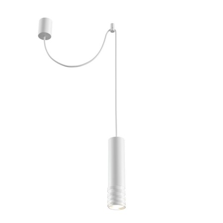 Squirry of suspended Technical P025PL-01W, GU10, 1x40 W, 60x60x259 mm, white