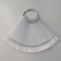 Palette for varnishes on the ring, 50 nails, shape soft square, transparent color