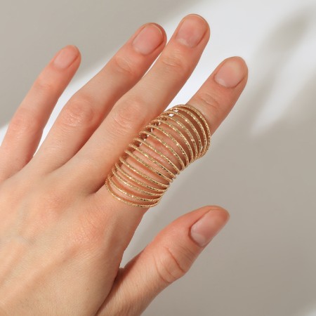 Ring "spring", color gold