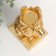 Souvenir Polystone SPRAGE "Golden Leo in the Crown" 24.5x14x11.5 cm 9672039