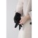 Female gloves, size 6.5, without insulation, black color