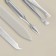 Manicure set, 7 items, in case, red color