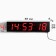 Electronic wall clock "Solomon", timer, stopwatch, 97 x 8 x 23 cm, red numbers