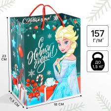 New Year. Gift package, 18x23x11.5 cm, packaging, cold heart