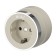 The socket W5871055 with the grounding of Vintage, ivory matte chromium