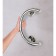 Black-shaped-shaped handrail of art m, chrome