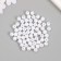 Beads for creativity plastic "Pearls White rough" d = 0.8 cm set of 500 grams