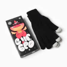 Мужские перчатки в подарочной коробке "С НГ бро" р.22