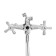 Bath mixer "Center for the plumbing" 15417, two -wound, wall, with a shower set, chrome