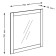 Square wall mirror "Sirius", 782 × 782 mm, sonoma oak color